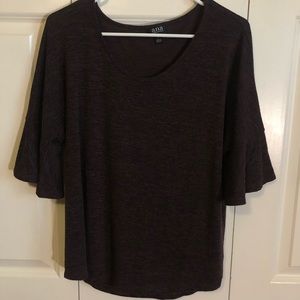 a.n.a 3/4 Sleeved Purple Shirt